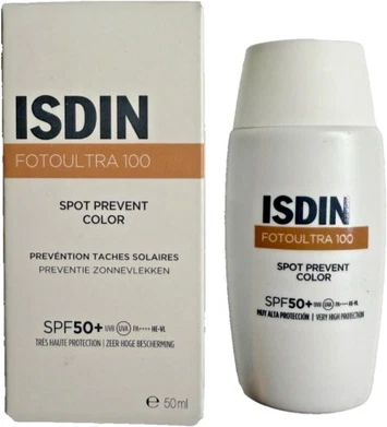 Солнцезащитный крем ISDIN Fotoultra100 Spot Preventive Color SPF 50 Fusion Fluid