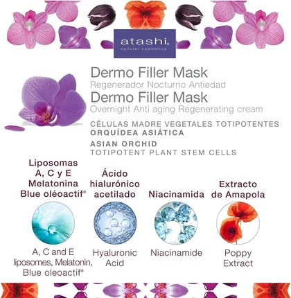 Увлажняющая Маска Atashi Supernight Dermo Filler Mask