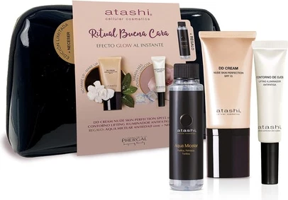 Raqamli kun kremi Atashi Nude Skin Perfection va ko'z konturi liftingi yorituvchi
