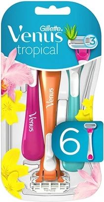 Одноразовые бритвы Gillette Tropical