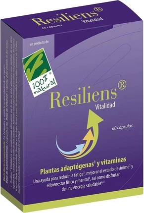 Капсулы 100% Natural Nutricosmetics Resiliens Vitality
