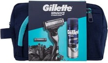 Soqol parvarishi to'plami Gillette Mach3 Charcoal to'plami