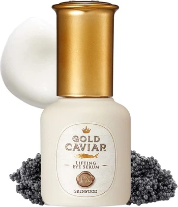 Сыворотка для кожи вокруг глаз Skinfood Gold Caviar EX Лифтинг