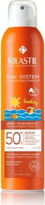 Солнцезащитный спрей Rilastil Sun System Baby Прозрачный спрей SPF50+