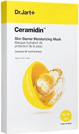 Увлажняющая и укрепляющая тканевая маска для лица Dr Jart Ceramidin