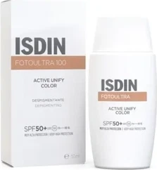 Жидкость для лица со средством от солнца ISDIN Fusion Fluid Active Unify Color Spf50