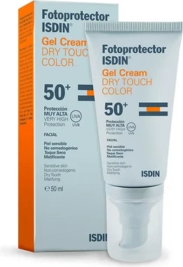 Солнцезащитный Гель-Крем ISDIN Isdin Sunscreen Spf 50 Сухое Прикосновение Цветной