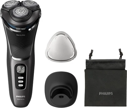 Philips Shaver 3000 Seriyali Elektrik Quruq va Nam Uchun Soqol Olgich