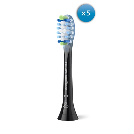 Brush Heads Philips Sonicare Premium Plaque Defense Black