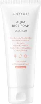Очищающая пенка S.Nature Aqua Rice Foam Cleanser