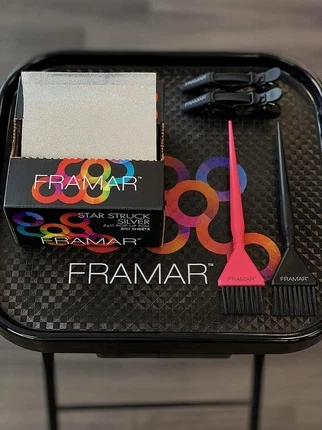 Foil Framar Silver Embossed Pop Up Hair Foil for Highlighting and Coloring Hair