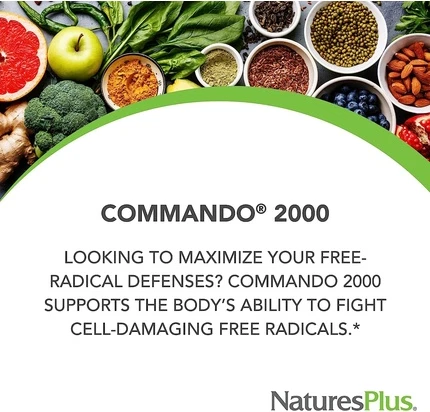 Витаминная сыворотка Nature's Plus Commando 2000 Антиоксидантная защита