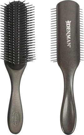 Расческа для укладки Denman Curly Hair Brush D4 Silver 9 Рядов