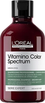 Shampoo L'Oreal Professional Neytrallashtiruvchi Jigarrang Sochlar Uchun Vitamino Color Spectrum Yashil Bo'yoqlari