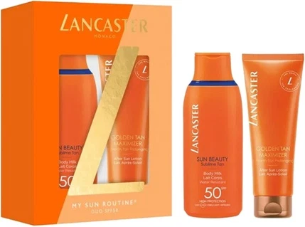 Sun Protection Set Lancaster My Sun Routine Duo SPF 50 Set with Sun Beauty Body Milk