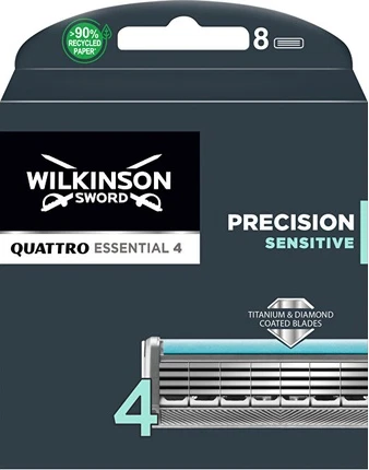 Wilkinson Sword Quattro Titanium Sensitive uchun Plastinka Kartridjlari