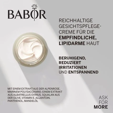 Face Cream Babor ABOR SKINOVAGE Calming Cream Rich Rich