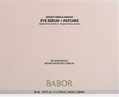 Сыворотка для век Babor Instant Fresh & Smooth Eye Serum + Патчи