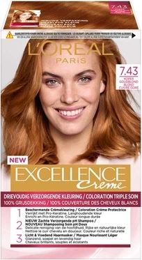Краска для волос L'Oreal Professional Excellence Creme Медный Золотисто-Русый