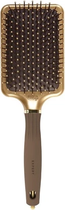 Круглая щетка Olivia Garden Expert Care Прямоугольная нейлоновая щетка Brites с нейлоновой щетиной Золотой и Коричневый