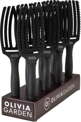 Расческа-распутыватель Olivia Garden Fingerbrush Double Medium Full Black