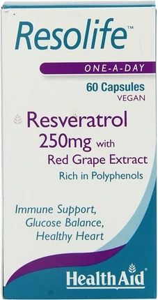 Капсулы Health Aid Resolife Ресвератрол