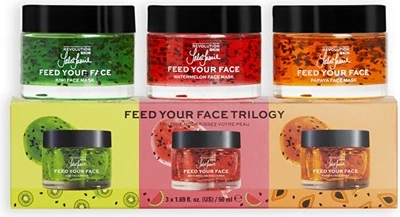 Набор масок для лица Trio Revolution Skincare с арбузом, киви и папайей