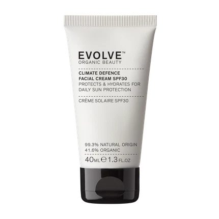 Yuz uchun quyoshdan himoya qiluvchi krem Evolve Organic Beauty Climate Protection SPF 30
