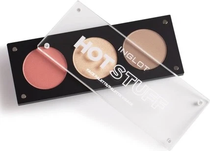 Inglot Hot Stuff Face Palette uchun kompleks to'plamlar va palletkalar
