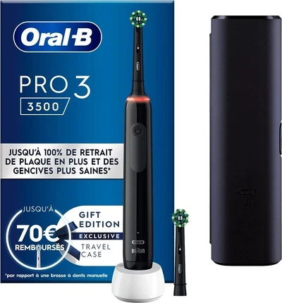 Electric Toothbrush Oral-B Pro 3 3500 Black Edition