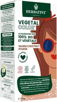 Травяная краска для волос Herbatint Végétal Color Bio Теплый Каштан