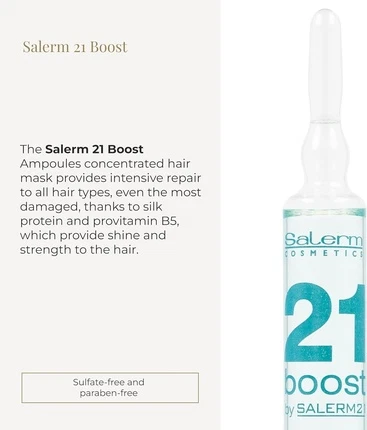 Маска для волос Salerm Salerm 21 Boost Увлажняющие ампулы для волос