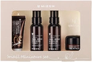Набор для ухода за лицом Mizon Snail Line Set Корейские средства по уходу за кожей Основы Мини-размер Пенка для умывания Тонер Эссенция и Универсальный крем для лица