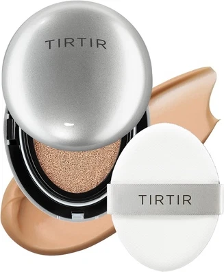 Тональный крем-подушечка Tirtir Mask Fit Aura Silver с полусияющим финишем Натуральный