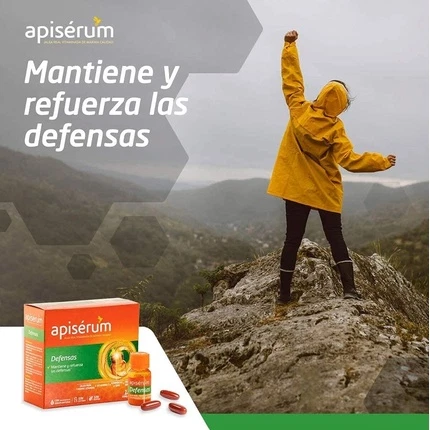 Сыворотка с витаминами Apiserum с маточным молочком и витамином С, рейши и шиитаке, 18-дневный курс