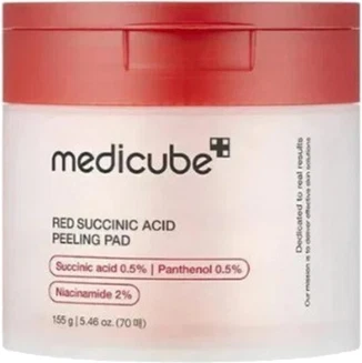 Пилинг-диски Medicube для лица с янтарной кислотой, пантенолом, ниацинамидом и AHA