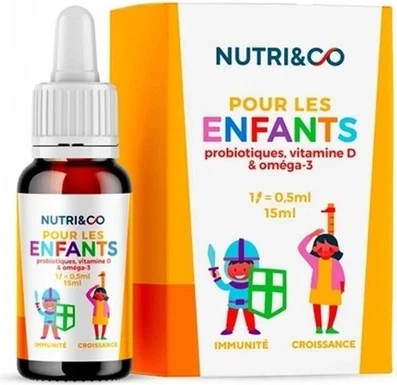 Пищевая добавка Markenlos Nutri&Co Для детей Пробиотики Витамин D и Омега 3