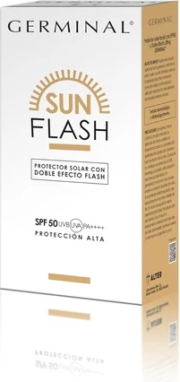 Солнцезащитный крем для лица Germinal Sun Flash с двойным мгновенным эффектом