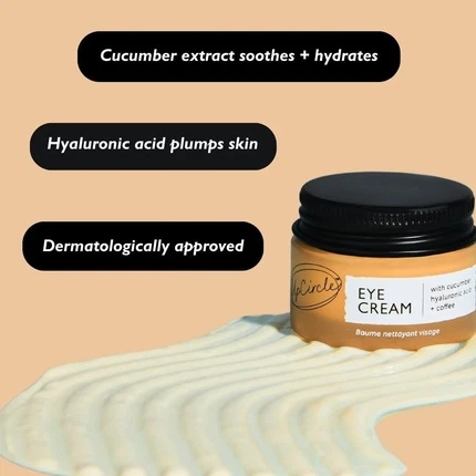 Крем для век Upcircle UpCircle Eye Cream с кофеином и гиалуроновой кислотой
