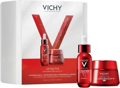 Дневной крем и сыворотка Vichy Liftactiv Collagen Specialist