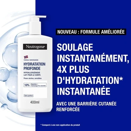 Body Lotion Neutrogena Hypoallergenic Deep Moisturizing