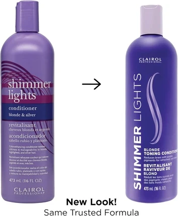 Кондиционер Clairol Shimmer Lights для блондированных и седых волос