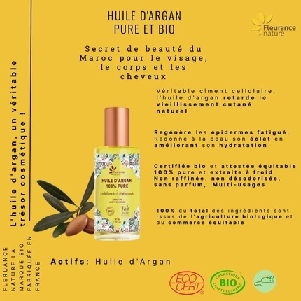Body Oil Fleurance Nature Argan Oil