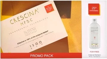Набор для ухода за волосами Crescina Crescina Transdermic Hfsc Комплексное лечение 1300 для мужчин с бесплатным шампунем