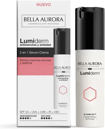 Сывороточный крем Bella Aurora Lumiderm 2-в-1 против пигментных пятен и старения