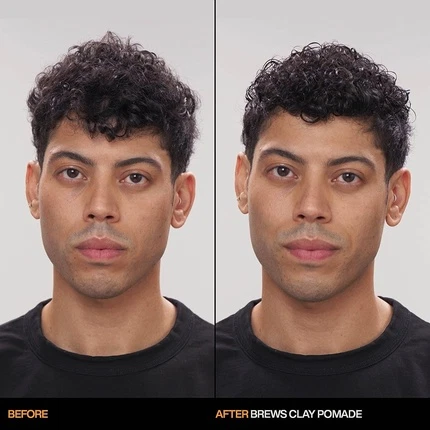 Clay Pomade Maximum Hold and Gritty Finish Redken Brews