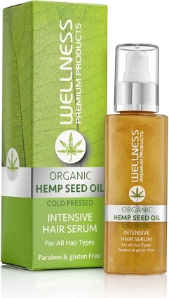 Сыворотка для волос Wellness Premium Products Wellness Органическое масло семян конопли Интенсивное