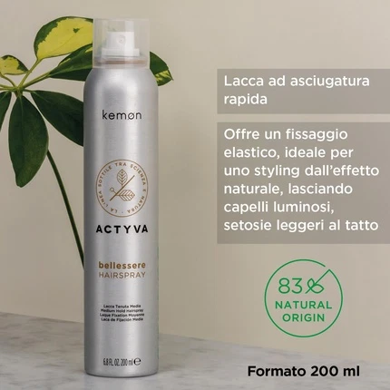 Лак для волос Kemon Actyva Bellessere Быстросохнущий лак для волос