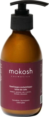 Body Lotion Mokosh Moisturizing And Illuminating Body Lotion With Glow Effect Cherry With Amber