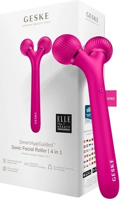 Устройство для массажа лица Geske Smartappguidedtm Sonic Facial Roller 4 в 1 для лица